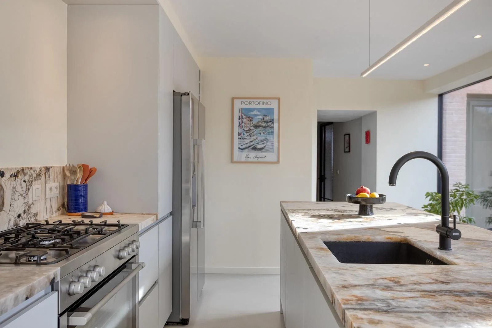 Keuken op maat Boutersem — detail kookeiland